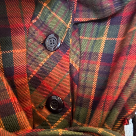 Plaid Women's Jacket - Red and Green - Picture 4 of 5